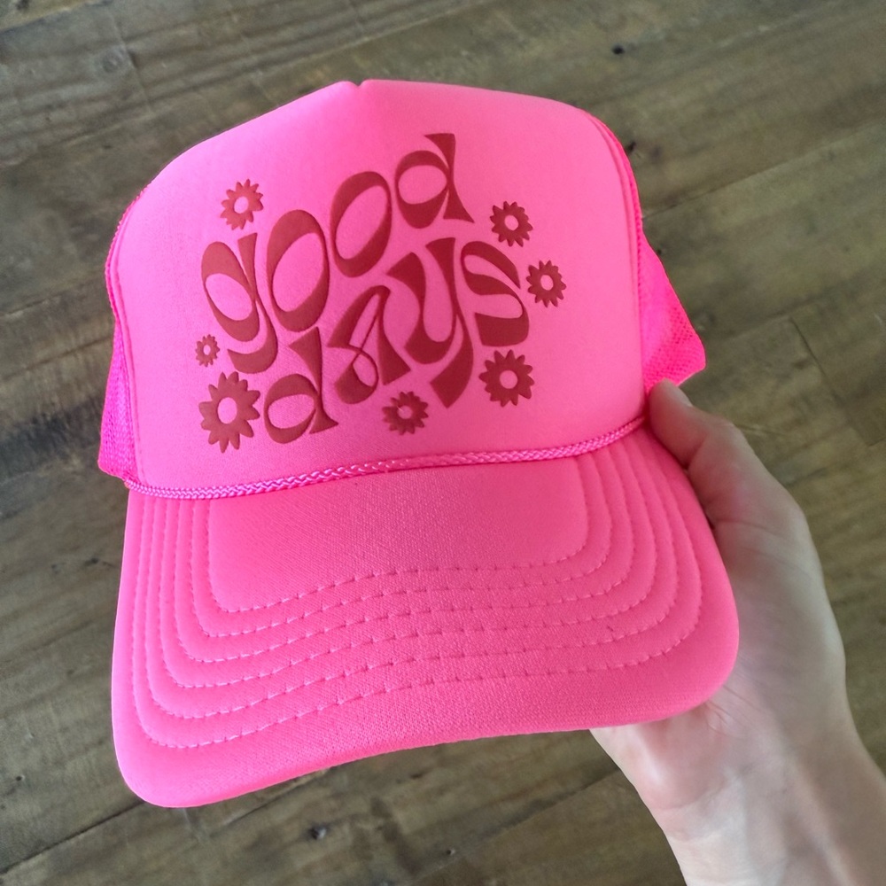 Pink 'Good Days' Trucker Hat